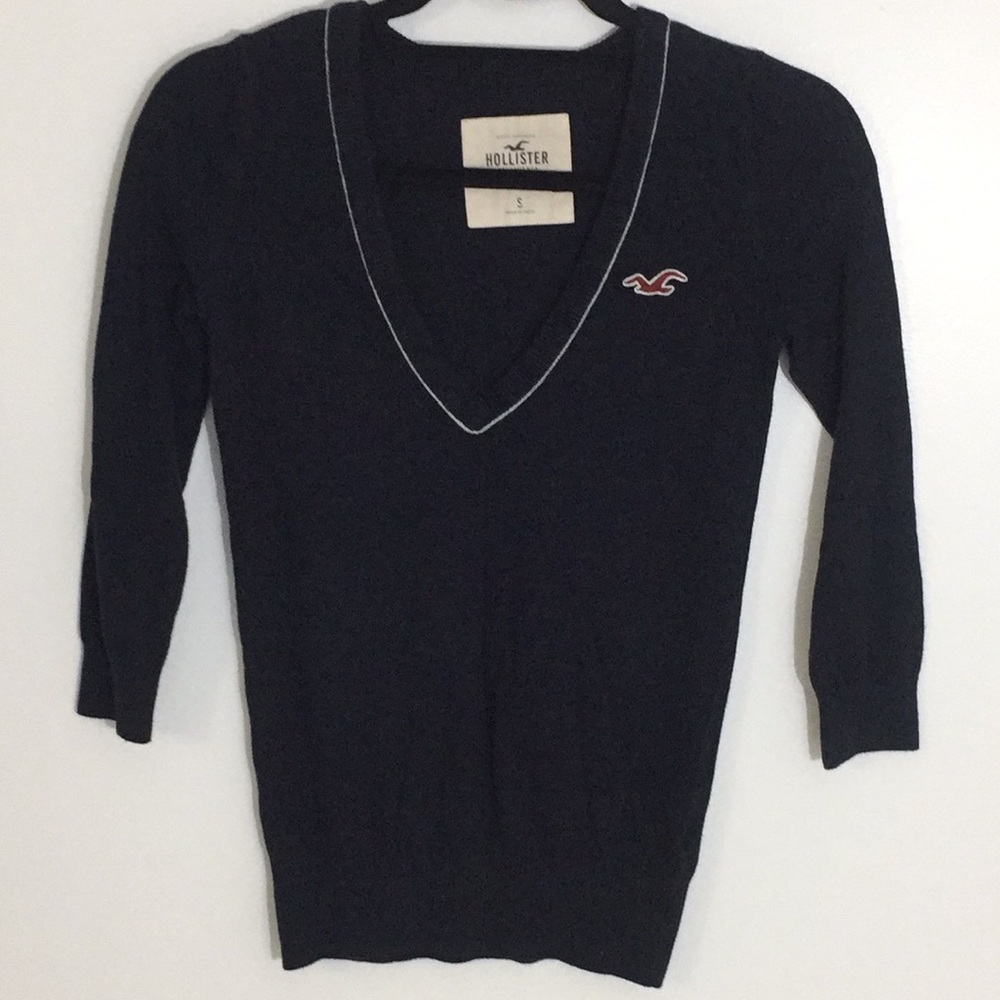 2 for $10 - Hollister V Neck 3/4 Sleeve Sweater